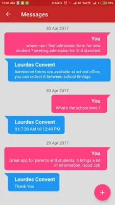 Lourdes Convent android App screenshot 0